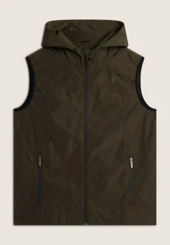 Freddy Gilet Uomo in Poliestere con Cappuccio e Full Zip-Uomo Giacche