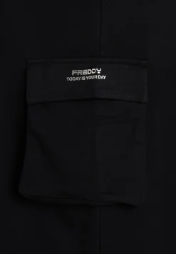 Freddy Gonna longuette media con spacchi laterali e maxi tasca-Donna Pantaloni Sportivi
