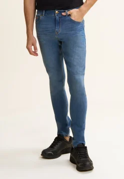 Freddy Jeans 5 Tasche Uomo Slim Fit in Bull Denim Elasticizzato-Uomo Jeans E Pantaloni