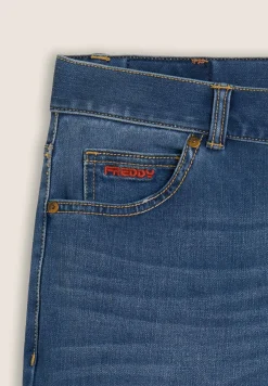 Freddy Jeans 5 Tasche Uomo Slim Fit in Bull Denim Elasticizzato-Uomo Jeans E Pantaloni