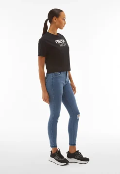 Freddy Jeans skinny vita regular in denim distressed sostenibile-Donna Jeans E Pantaloni|Tutti I Pantaloni