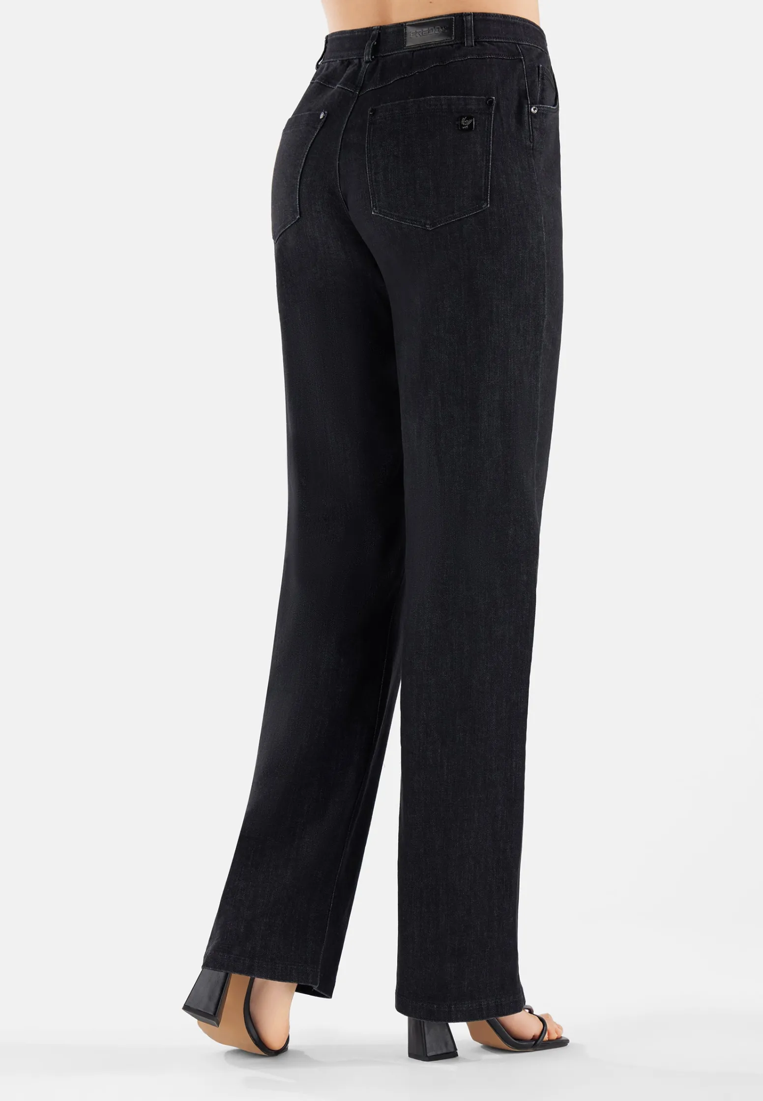 Freddy Jeans vita regular e gamba ampia con cuciture centro gamba-Donna Jeans E Pantaloni|Tutti I Pantaloni