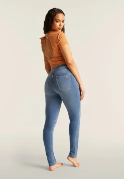 Freddy Jeggings N.O.W. skinny vita alta con impunture decorative-Donna Jeans E Pantaloni