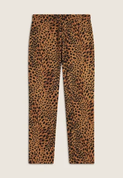Freddy Jogger regular fit in french terry animalier-Donna Pantaloni Sportivi