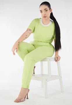 Freddy Joggers in felpa leggera con patch fenicottero in tono-Donna Pantaloni Sportivi|Tutti I Pantaloni