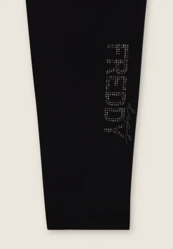 Freddy Leggings 7/8 a vita alta con logo in borchie-Donna Ginnastica|Leggings