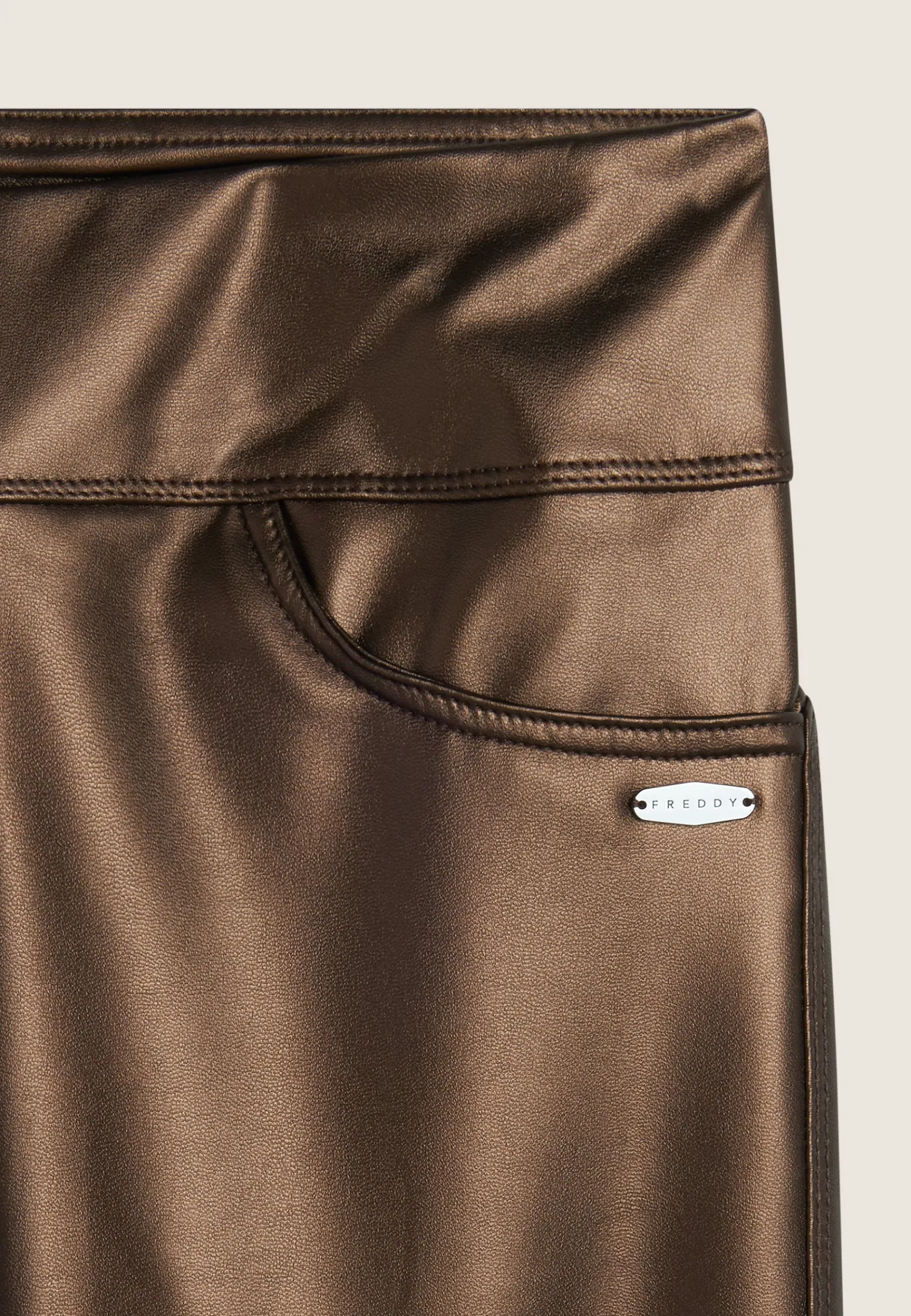 Freddy Leggings 7/8 in tessuto coated per un effetto pelle-Donna Leggings|Tutti I Pantaloni