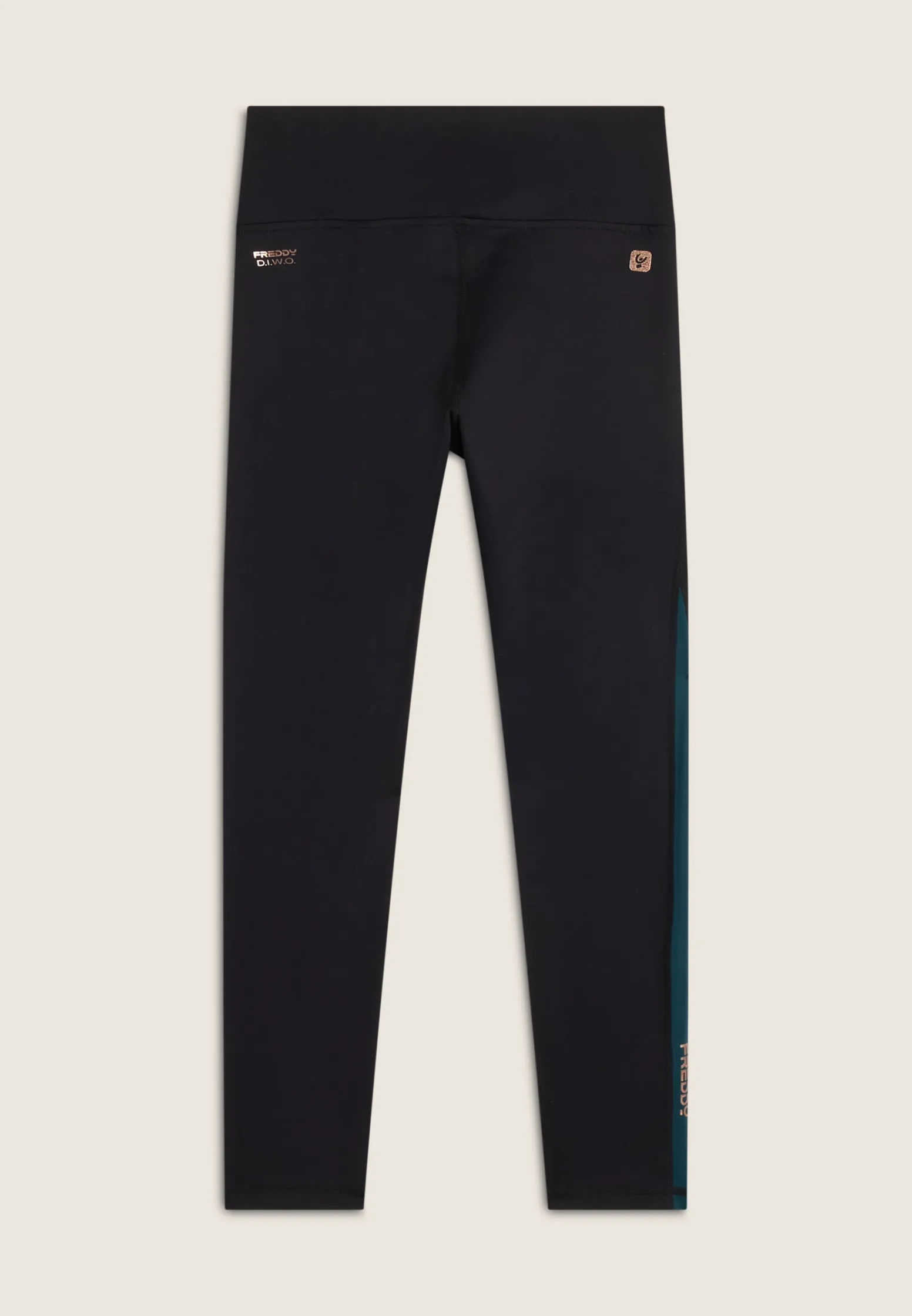Freddy Leggings 7/8 in tessuto tecnico con vita alta a incrocio-Donna Padel|Pilates