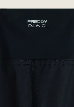 Freddy Leggings 7/8 vita alta a contrasto e stampa argento-Donna Pilates|Fitness