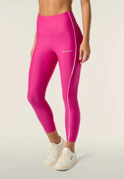 Freddy Leggings 7/8 Vita Alta con bordature a contrasto-Donna Padel|Pilates