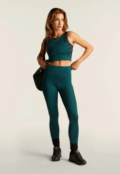 Freddy Leggings 7/8 vita alta con dettagli maculati-Donna Padel|Pilates