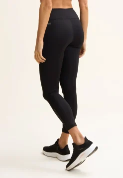 Freddy Leggings 7/8 vita alta con logo glitter sul fondo-Donna Padel|Pilates