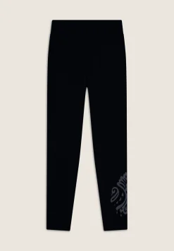 Freddy Leggings 7/8 vita alta in jersey con dettagli floreali-Donna Pilates|Ginnastica