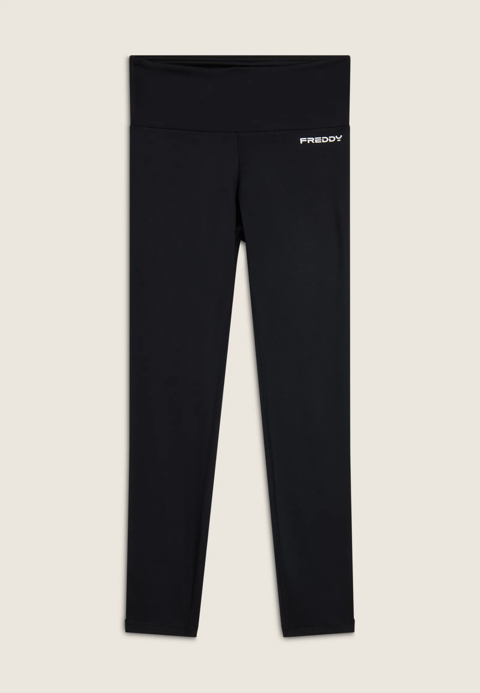 Freddy Leggings 7/8 vita alta in jersey con banda laterale-Donna Padel|Pilates