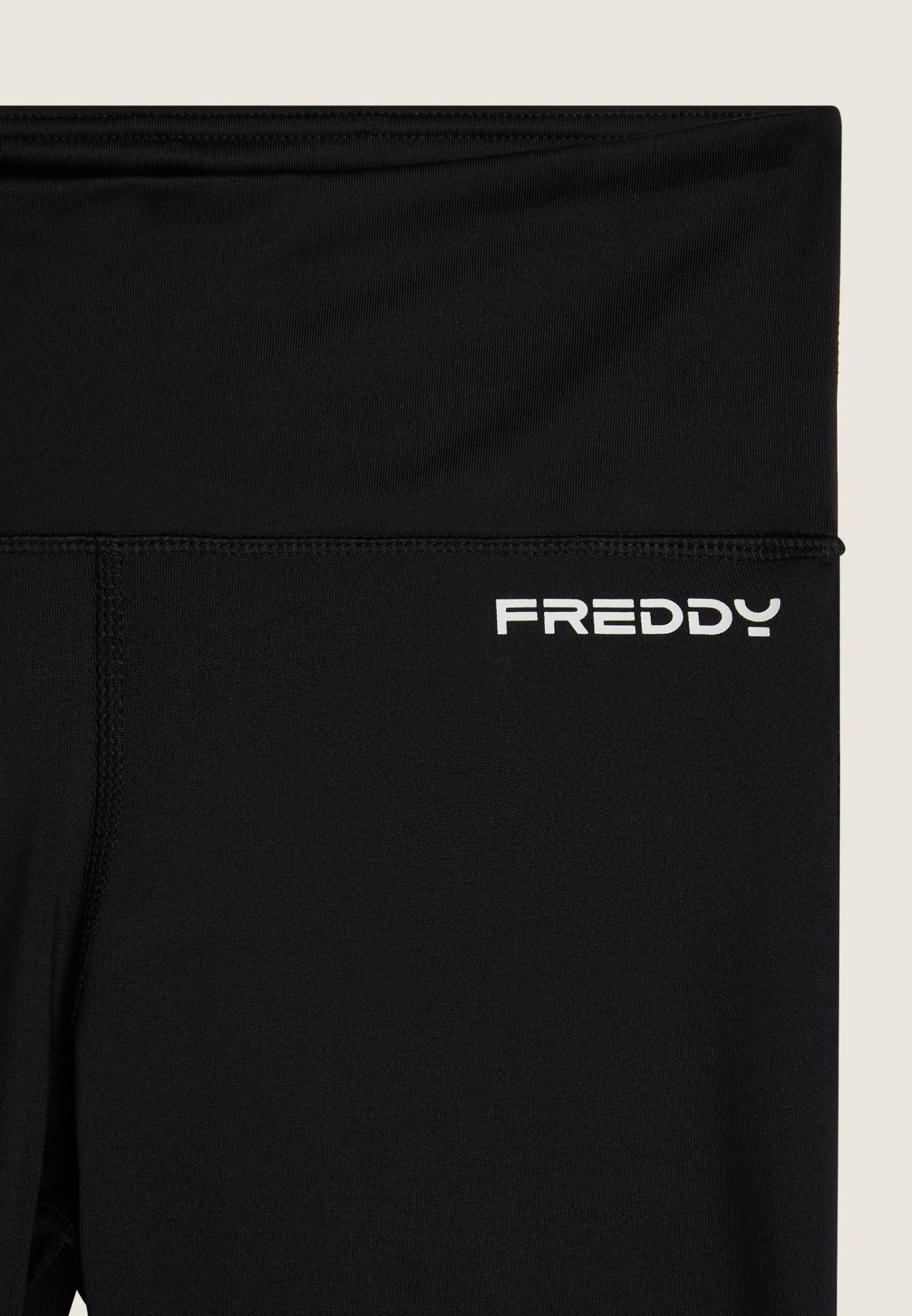 Freddy Leggings 7/8 vita alta in jersey con banda laterale-Donna Padel|Pilates