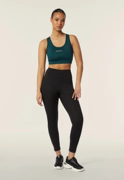 Freddy Leggings 7/8 vita alta in tessuto tecnico con logo floreale-Donna Padel|Pilates