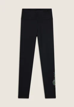 Freddy Leggings 7/8 vita alta in tessuto tecnico con logo floreale-Donna Padel|Pilates