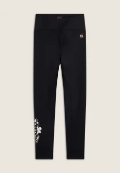 Freddy Leggings 7/8 vita alta in tessuto tecnico con logo floreale-Donna Padel|Pilates