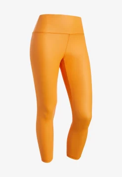 Freddy Leggings 7/8 vita alta in tessuto coated effetto pelle-Donna Pilates|Fitness