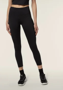 Freddy Leggings 7/8 vita alta in tessuto tecnico con banda floreale-Donna Padel|Pilates