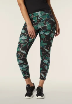 Freddy Leggings 7/8 vita alta in tessuto tecnico fantasia floreale-Donna Padel|Pilates