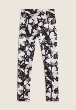 Freddy Leggings 7/8 vita alta in tessuto tecnico fantasia floreale-Donna Padel|Pilates