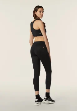 Freddy Leggings 7/8 vita alta in tessuto tecnico con stampa metal-Donna Pilates|Fitness