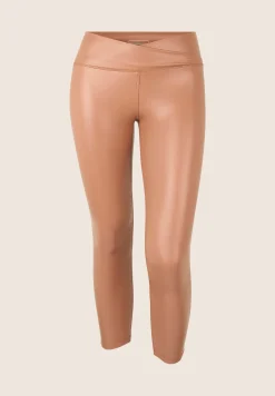 Freddy Leggings 7/8 vita regular effetto lucido con incrocio-Donna Pilates|Leggings
