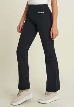 Freddy Leggings a zampa in felpa elasticizzata-Donna Fitness|Pantaloni Sportivi