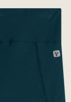 Freddy Leggings biker vita alta in tessuto tecnico a costine-Donna Pilates|Fitness