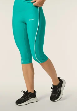 Freddy Leggings Corsaro a Vita Alta con bordature a contrasto-Donna Pilates|Fitness