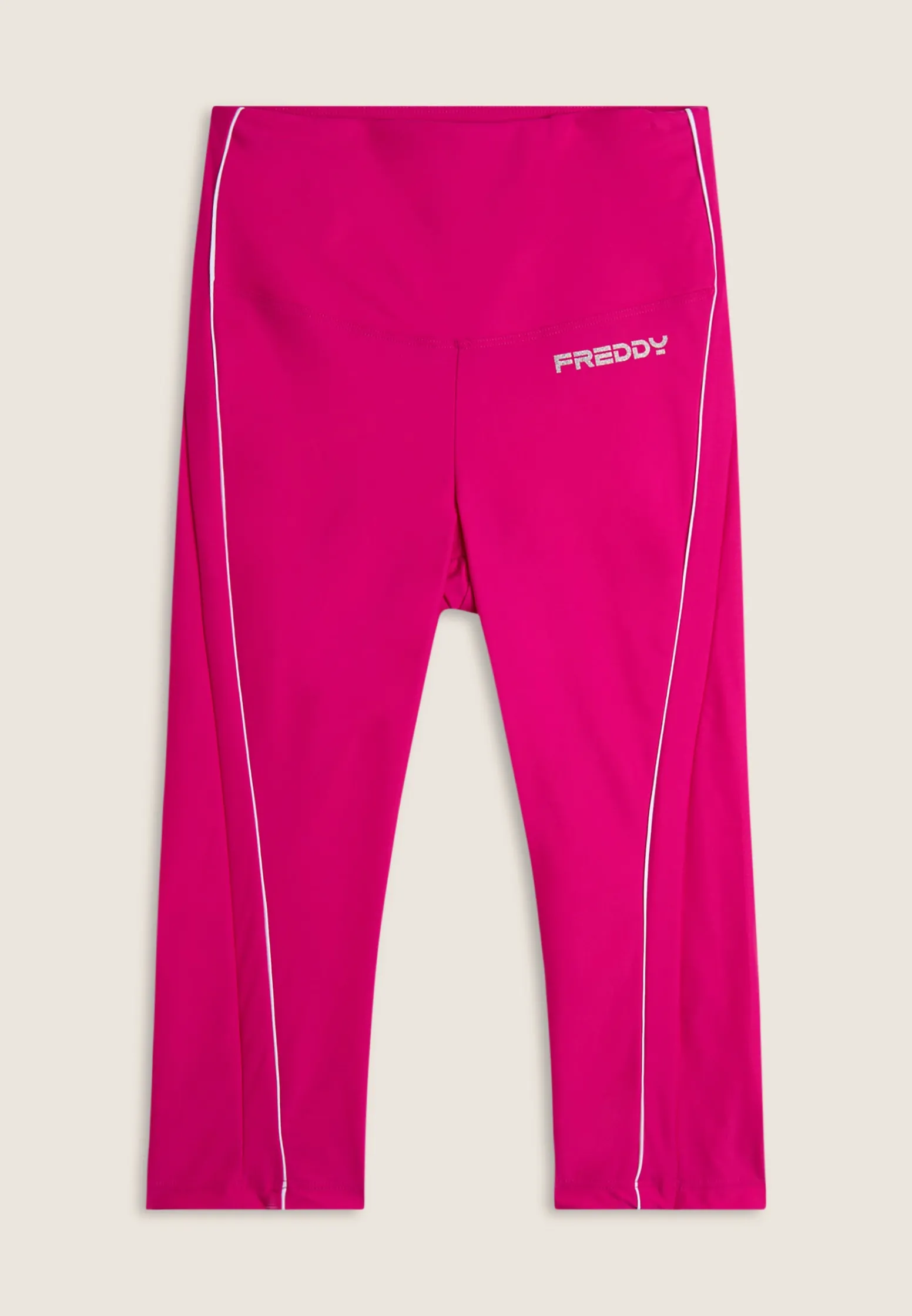 Freddy Leggings Corsaro a Vita Alta con bordature a contrasto-Donna Pilates|Fitness