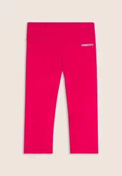 Freddy Leggings corsaro vita alta in tessuto tecnico elasticizzato-Donna Pilates|Fitness