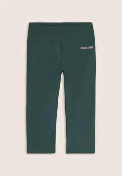 Freddy Leggings corsaro vita alta in tessuto tecnico elasticizzato-Donna Pilates|Fitness