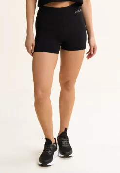 Freddy Leggings corti in jersey con logo scintillante-Donna Pilates|Ginnastica