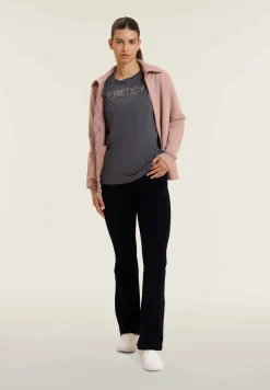 Freddy Leggings flare in felpa elasticizzata-Donna Pilates|Ginnastica