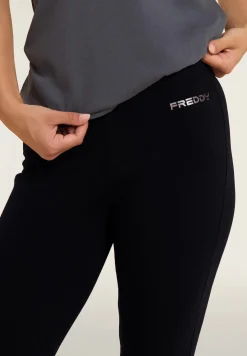 Freddy Leggings flare in felpa elasticizzata-Donna Pilates|Ginnastica
