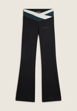 Freddy Leggings flare vita alta a incrocio bicolore-Donna Pilates|Fitness