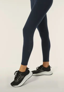 Freddy Leggings in jersey con logo floreale sul fondo-Donna Pilates|Ginnastica