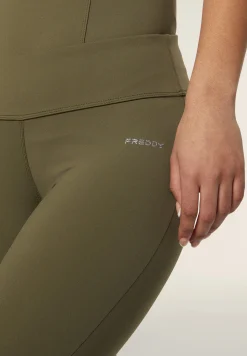 Freddy Leggings N.O.W. vita media 7/8 in tessuto tecnico D.I.W.O. Nylon-Donna Jeans E Pantaloni