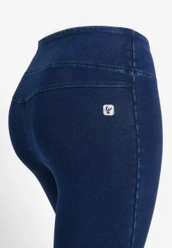 Freddy Leggings N.O.W.® vita media jersey effetto denim sostenibile-Donna Jeans E Pantaloni
