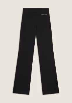 Freddy Leggings regular fit in jersey con fondo flare-Donna Padel|Pilates