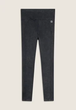 Freddy Leggings seamless effetto denim vita alta lunghezza 7/8-Donna Padel|Pilates