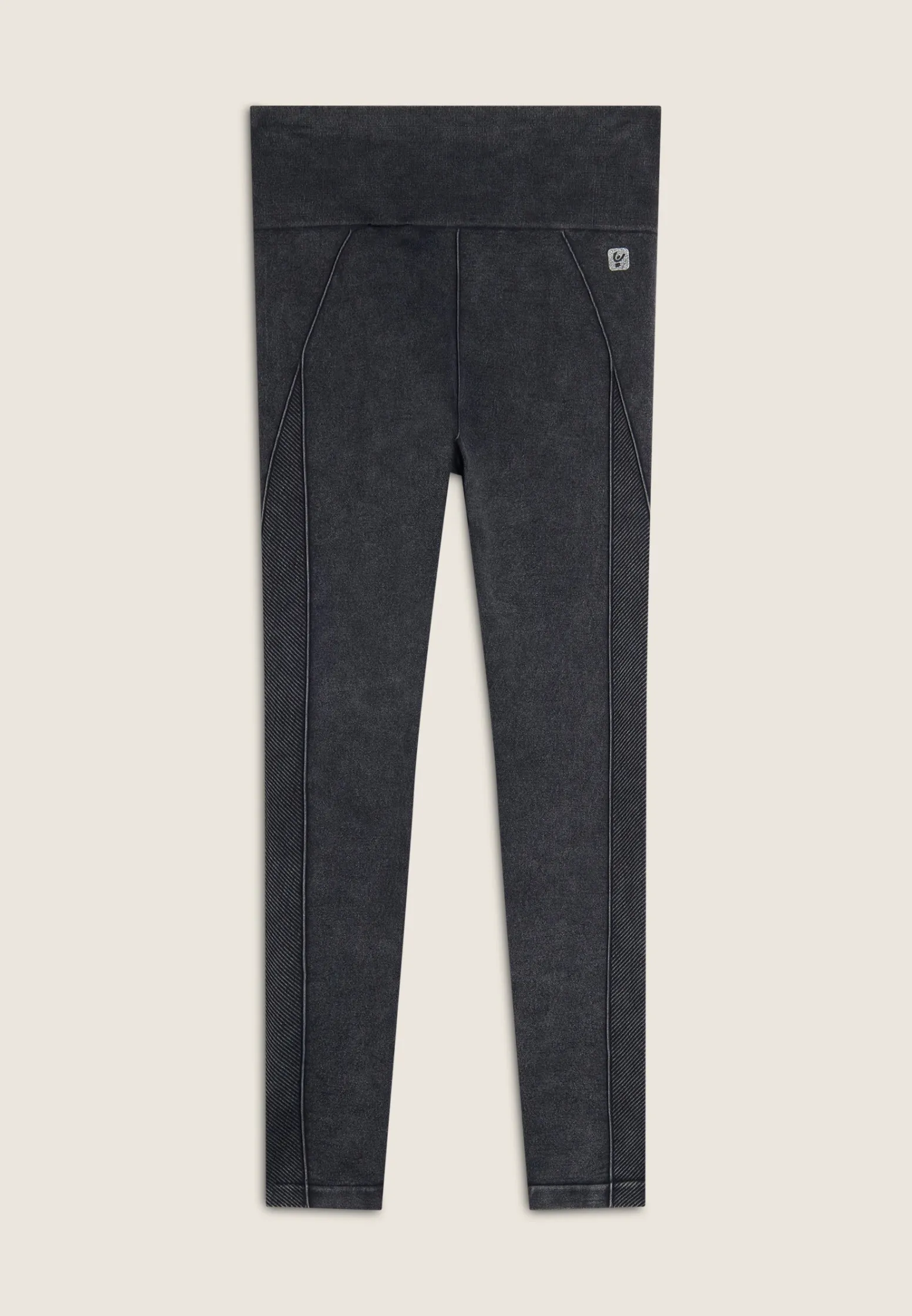 Freddy Leggings seamless effetto denim vita alta lunghezza 7/8-Donna Padel|Pilates