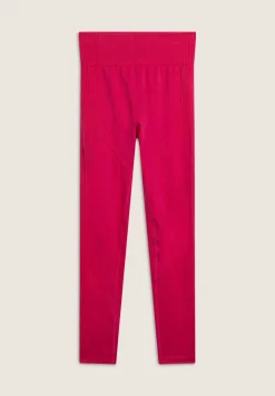 Freddy Leggings seamless ice wash 7/8 vita alta dettagli costina-Donna Padel|Pilates