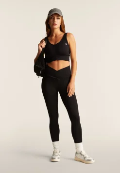Freddy Leggings seamless lunghezza 7/8 vita super alta-Donna Padel|Pilates
