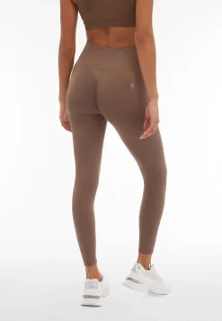 Freddy Leggings seamless vita alta 7/8 con dettagli in costina-Donna Padel|Pilates