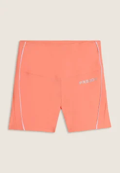 Freddy Leggings shorts Vita Alta con bordature a contrasto-Donna Padel|Pilates