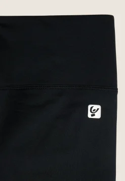 Freddy Leggings Sportivi 7/8 Total Black con Vita Alta-Donna Leggings