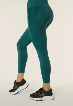Freddy Leggings sportivi 7/8 vita alta con inserti in costina-Donna Padel|Pilates
